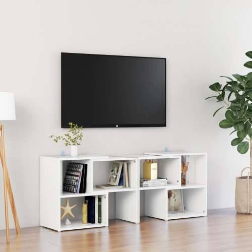 TV ormarić bijeli 104 x 30 x 52 cm konstruirano drvo - Bijela 1 104 cm Cijena