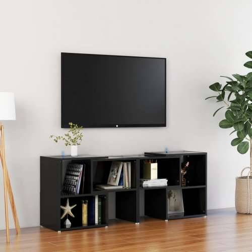 TV ormarić visoki sjaj crni 104 x 30 x 52 cm konstruirano drvo - visoko sjajno crna 1 104 cm Cijena