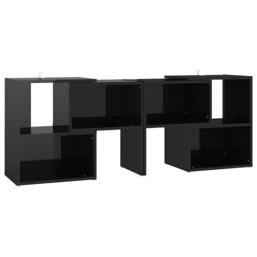 TV ormarić visoki sjaj crni 104 x 30 x 52 cm konstruirano drvo - visoko sjajno crna 1 104 cm Cijena
