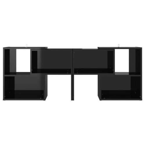 TV ormarić visoki sjaj crni 104 x 30 x 52 cm konstruirano drvo - visoko sjajno crna 1 104 cm Cijena