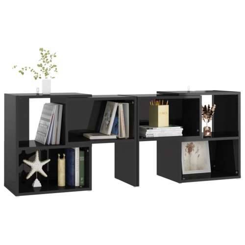 TV ormarić visoki sjaj crni 104 x 30 x 52 cm konstruirano drvo - visoko sjajno crna 1 104 cm Cijena