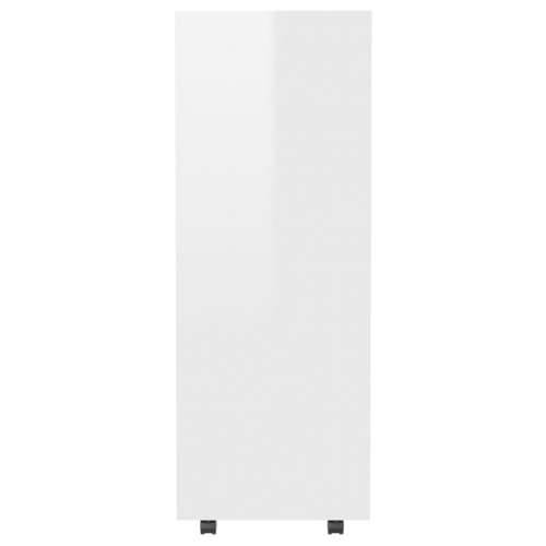 Ormar visoki sjaj bijeli 80 x 40 x 110 cm od iverice Cijena