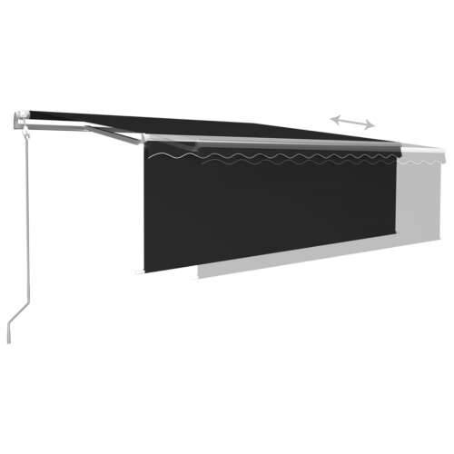 Automatska tenda s roletom i senzorom LED 4,5 x 3 m antracit  - Antracit 4.5 x 3 m 1 Cijena