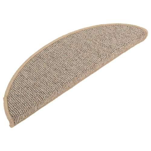 Tepisi za stepenice 15 kom smeđi 56 x 17 x 3 cm - Smeđa 56 x 17 x 3 cm 15 Cijena