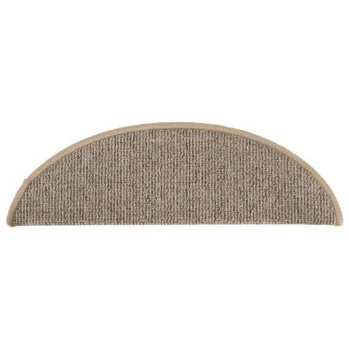 Tepisi za stepenice 15 kom smeđi 56 x 17 x 3 cm - Smeđa 56 x 17 x 3 cm 15 Cijena