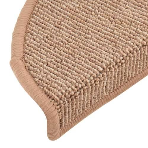 Tepisi za stepenice 15 kom svjetlosmeđi 65 x 21 x 4 cm - Svjetlosmeđa 65 x 21 x 4 cm 15 Cijena