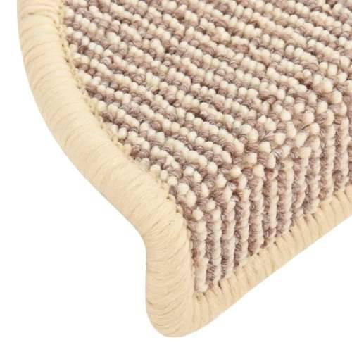 Tepisi za stepenice 15 kom bijelo-smeđi 65 x 21 x 4 cm - Bijela i smeđa 65 x 21 x 4 cm 15 Cijena
