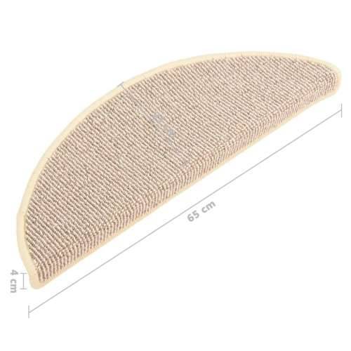 Tepisi za stepenice 15 kom bijelo-smeđi 65 x 21 x 4 cm - Bijela i smeđa 65 x 21 x 4 cm 15 Cijena