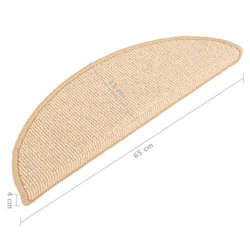 Tepisi za stepenice 15 kom krem 65 x 21 x 4 cm - Krema 65 x 21 x 4 cm 15 Cijena