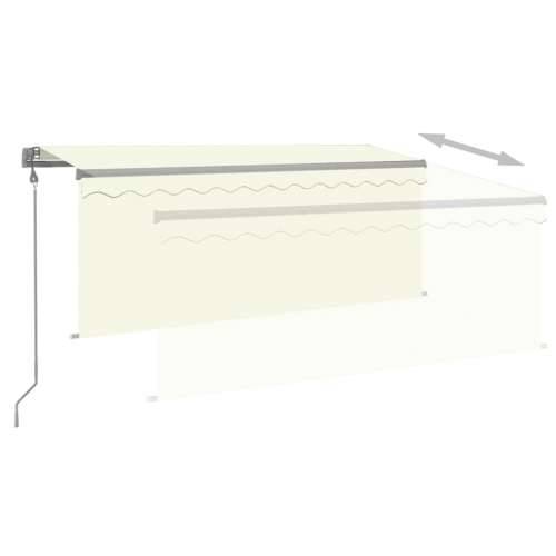 Automatska tenda s roletom i senzorom LED 3 x 2,5 m krem   - Krema 3 x 2.5 m 1 Cijena