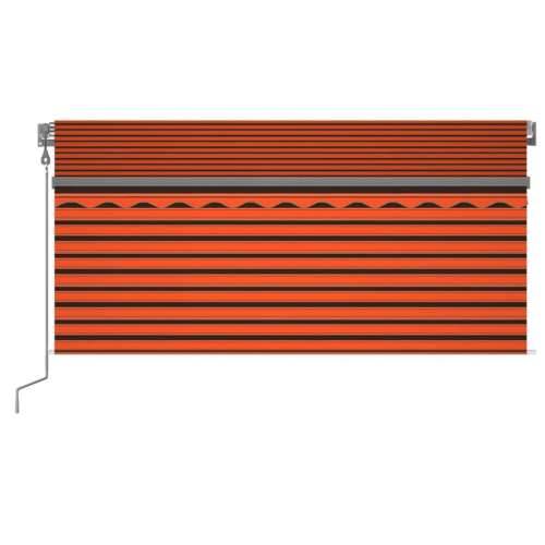 Automatska tenda roleta i senzor LED 3 x 2,5 m narančasto-smeđa   - Šareni 3 x 2.5 m 1 Cijena