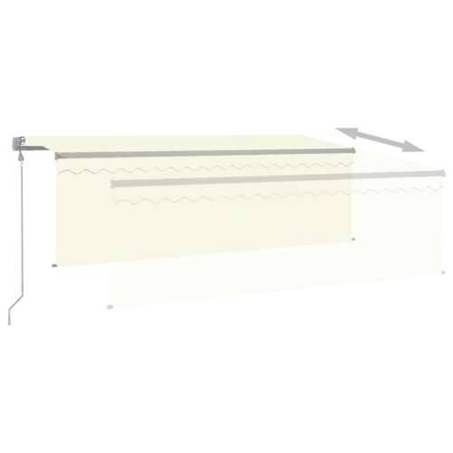 Automatska tenda s roletom i senzorom LED 4 x 3 m krem   - Krema 4 x 3 m 1 Cijena