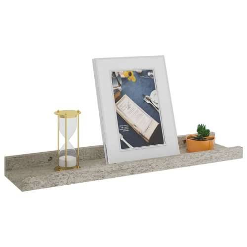 Zidne police 2 kom siva boja betona 40 x 9 x 3 cm - Beton siva 40 x 9 x 3 cm 2 1 Cijena