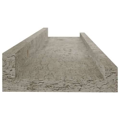 Zidne police 2 kom siva boja betona 40 x 9 x 3 cm - Beton siva 40 x 9 x 3 cm 2 1 Cijena