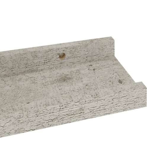 Zidne police 2 kom siva boja betona 40 x 9 x 3 cm - Beton siva 40 x 9 x 3 cm 2 1 Cijena