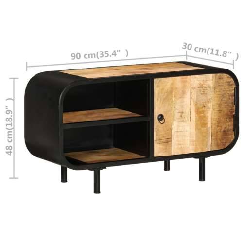 TV ormarić 90 x 30 x 48 cm od grubog drva manga - Smeđa 1 Cijena