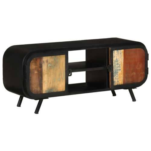 TV ormarić 110 x 30 x 45 cm od masivnog obnovljenog drva - Smeđe-zelena 1 110 cm Cijena