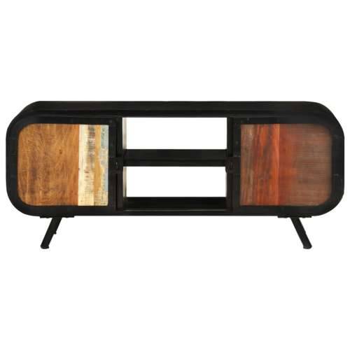 TV ormarić 110 x 30 x 45 cm od masivnog obnovljenog drva - Smeđe-zelena 1 110 cm Cijena