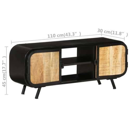 TV ormarić 110 x 30 x 45 cm od grubog drva manga Smeđa 1 110 cm Cijena