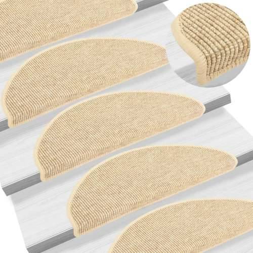 Ljepljivi tepisi za stepenice 15 kom 65x21x4 cm bež - Bež 65 x 25 cm 15 Cijena