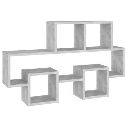 Zidne police u obliku automobila boja betona 82x15x51 cm drvene - Beton siva 1 Cijena