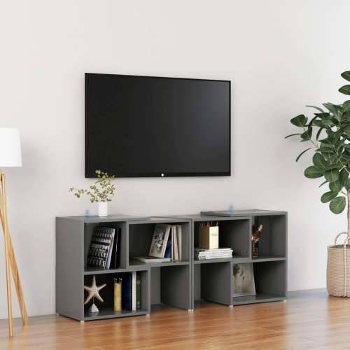TV ormarić sivi 104 x 30 x 52 cm konstruirano drvo - Siva 1 104 cm Cijena
