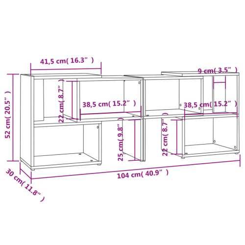 TV ormarić boja hrasta sonome 104x30x52 cm konstruirano drvo - sonoma hrast 1 104 cm Cijena