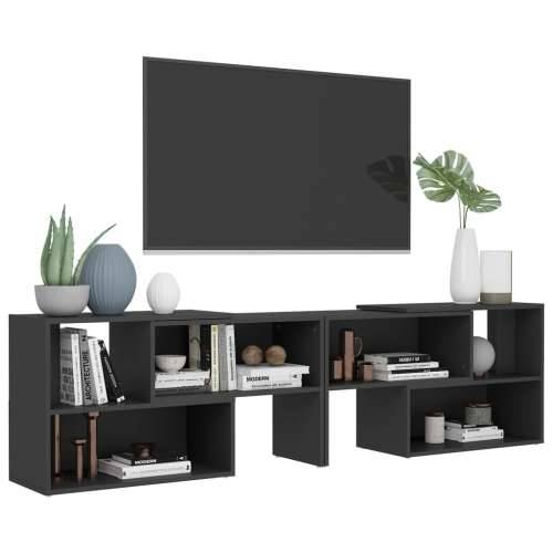 TV ormarić sivi 149 x 30 x 52 cm od konstruiranog drva - Siva 1 149 cm Cijena