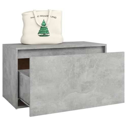 Klupa za hodnik 80 x 40 x 45 cm siva boja betona od iverice Cijena