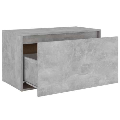 Klupa za hodnik 80 x 40 x 45 cm siva boja betona od iverice Cijena