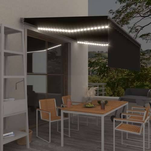 Automatska tenda s roletom i senzorom LED 4,5 x 3 m antracit - Antracit 4.5 x 3 m 1 Cijena