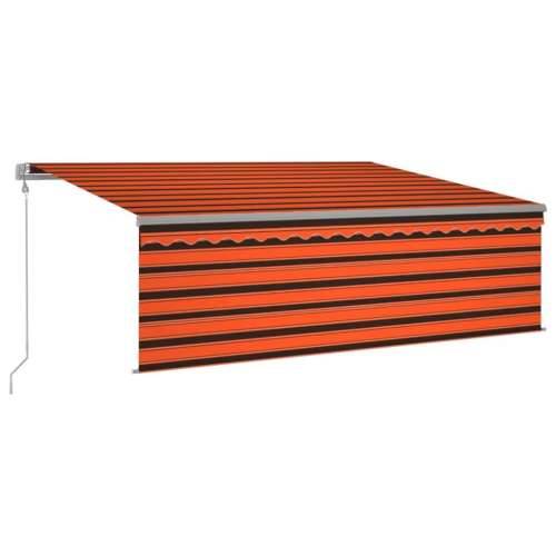 Automatska tenda roleta i senzor LED 4,5 x 3 m narančasto-smeđa - Šareni 4.5 x 3 m 1 Cijena
