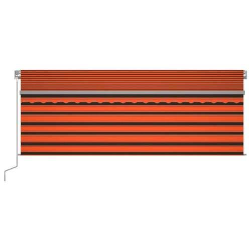 Automatska tenda roleta i senzor LED 4,5 x 3 m narančasto-smeđa - Šareni 4.5 x 3 m 1 Cijena
