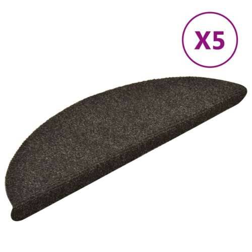 Ljepljivi tepisi za stepenice 5 kom antracit 56x17x3 cm - Antracit 56 x 17 x 3 cm 5 Cijena