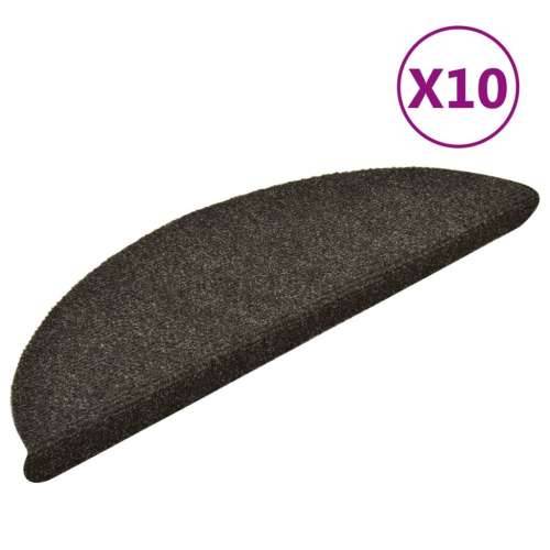 Ljepljivi tepisi za stepenice 10 kom antracit 56x17x3 cm - Antracit 56 x 17 x 3 cm 10 Cijena