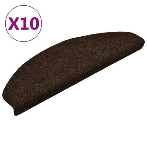 Ljepljivi tepisi za stepenice 10 kom smeđi 65 x 21 x 4 cm - Smeđa 65 x 21 x 4 cm 10 Cijena