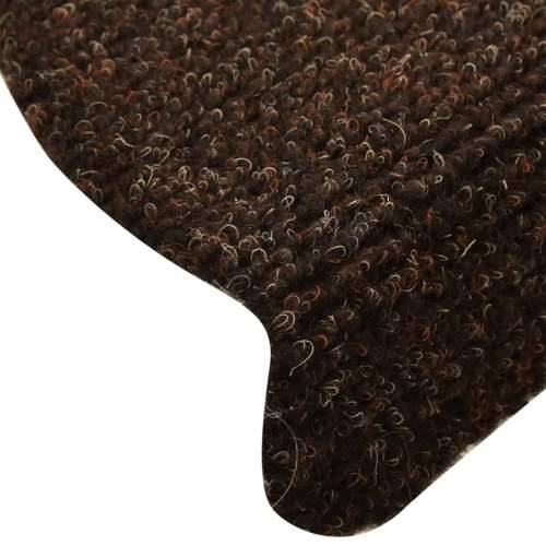 Ljepljivi tepisi za stepenice 10 kom smeđi 65 x 21 x 4 cm - Smeđa 65 x 21 x 4 cm 10 Cijena