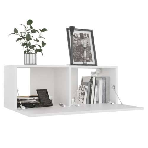 6-dijelni set TV ormarića bijeli od konstruiranog drva - Bijela 1 120 cm Cijena