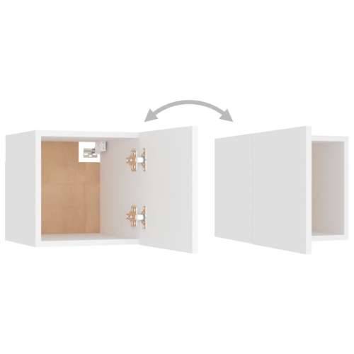 6-dijelni set TV ormarića bijeli od konstruiranog drva - Bijela 1 120 cm Cijena