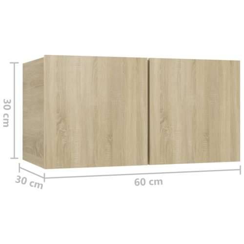 10-dijelni set TV ormarića boja hrasta sonome konstruirano drvo - sonoma hrast 10 60 cm Cijena