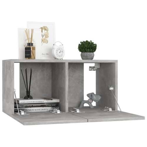 10-dijelni set TV ormarića siva boja betona konstruirano drvo - Beton siva 10 60 cm Cijena