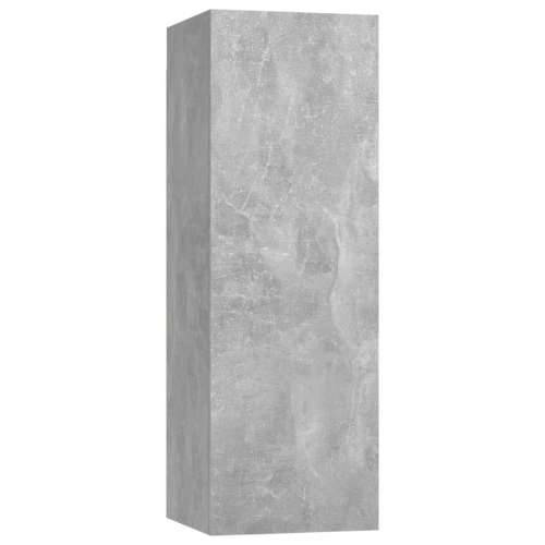 10-dijelni set TV ormarića siva boja betona od iverice Cijena