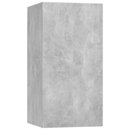 7-dijelni set TV ormarića siva boja betona konstruirano drvo - Beton siva 1 60 cm Cijena