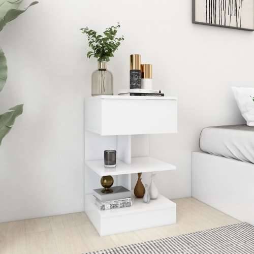 Noćni ormarići 2 kom bijeli 40 x 35 x 65 cm konstruirano drvo - Bijela 2 Cijena