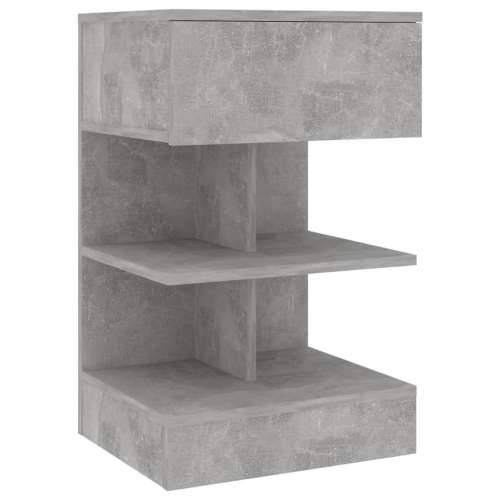 Noćni ormarić siva boja betona 40x35x65cm od konstruiranog drva - Beton siva 1 Cijena