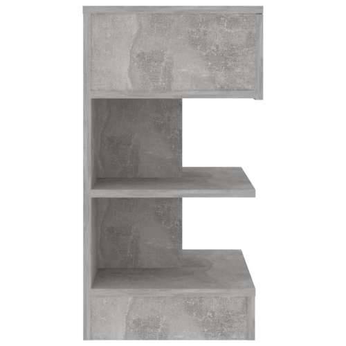 Noćni ormarić siva boja betona 40x35x65cm od konstruiranog drva - Beton siva 1 Cijena