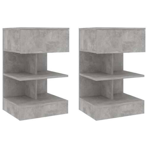 Noćni ormarići 2 kom siva boja betona 40 x 35 x 65 cm Beton siva 2 Cijena