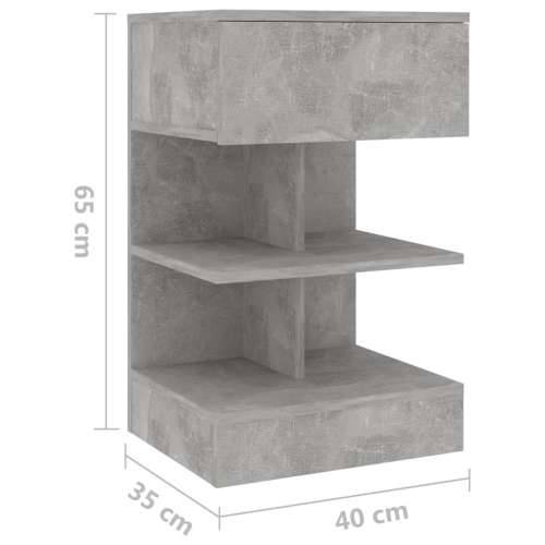 Noćni ormarići 2 kom siva boja betona 40 x 35 x 65 cm Beton siva 2 Cijena