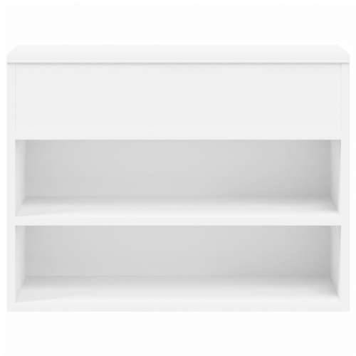 Klupa za cipele bijela 60 x 30 x 45 cm od konstruiranog drva - Bijela 60 x 30 x 45 cm 1 Cijena