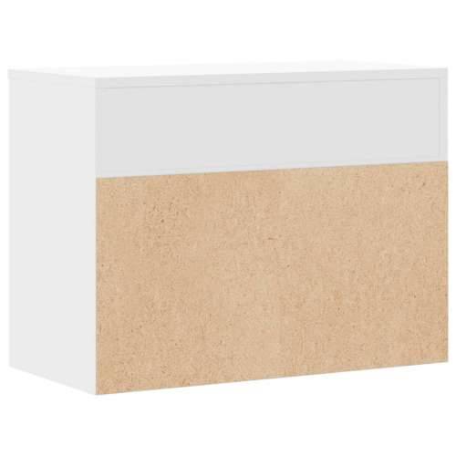 Klupa za cipele bijela 60 x 30 x 45 cm od konstruiranog drva - Bijela 60 x 30 x 45 cm 1 Cijena
